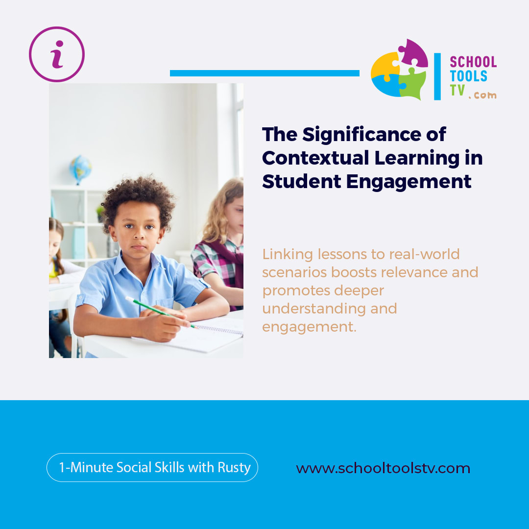 RustyMayVideos's tweet image. The Significance of Contextual Learning in Student Engagement

Linking lessons to real-world scenarios boosts relevance and promotes deeper understanding and engagement.

#ContextualLearning  
#StudentEngagement  
#RealWorldLessons