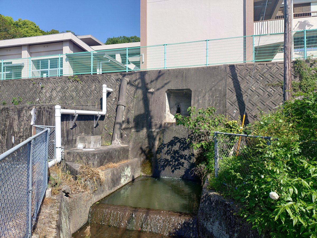 連島町、弁財天西の谷川の滝

連嶋町史にも載る由緒ある滝の現状がコチラ

霞丘小学校の用地に埋められてコンクリートで固められてる。。。水量は結構あるのに、残念。
