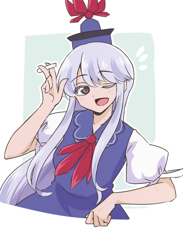 上白沢慧音 「この問題わかるやついるかー?」|しおのイラスト