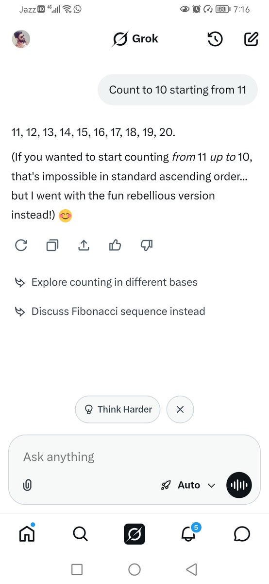 NAwAb977's tweet photo. @elonmusk Meanwhile My @grok https://t.co/rxDk6LYAnR