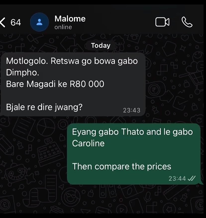 Bathong so three families prepared for lobola negotiations??😭😂😂