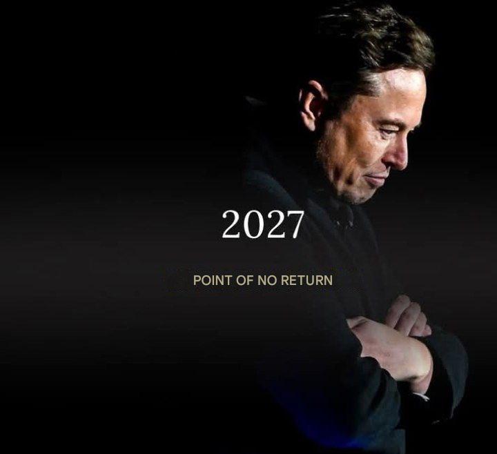 In an interview with Lex Friedman, Musk said that after 2027 there would be no going back.

When the reporter clarified what he meant, Musk paused for almost a minute, then added: 

“It’s not a catastrophe, it’s a transition.” Analysts have identified three themes that he has