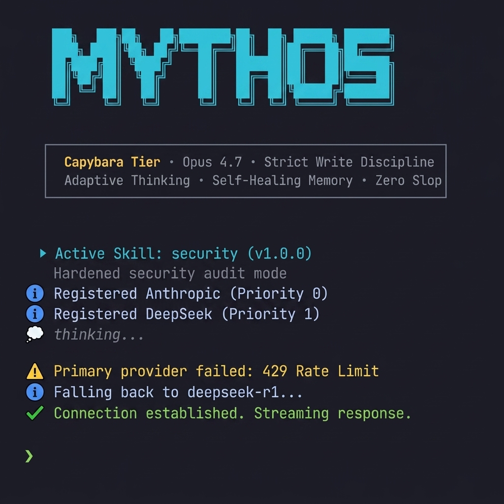 mythosrouter's tweet photo. In production now

Primary fails, fallback takes over, stream continues https://t.co/B32lWeXHh0