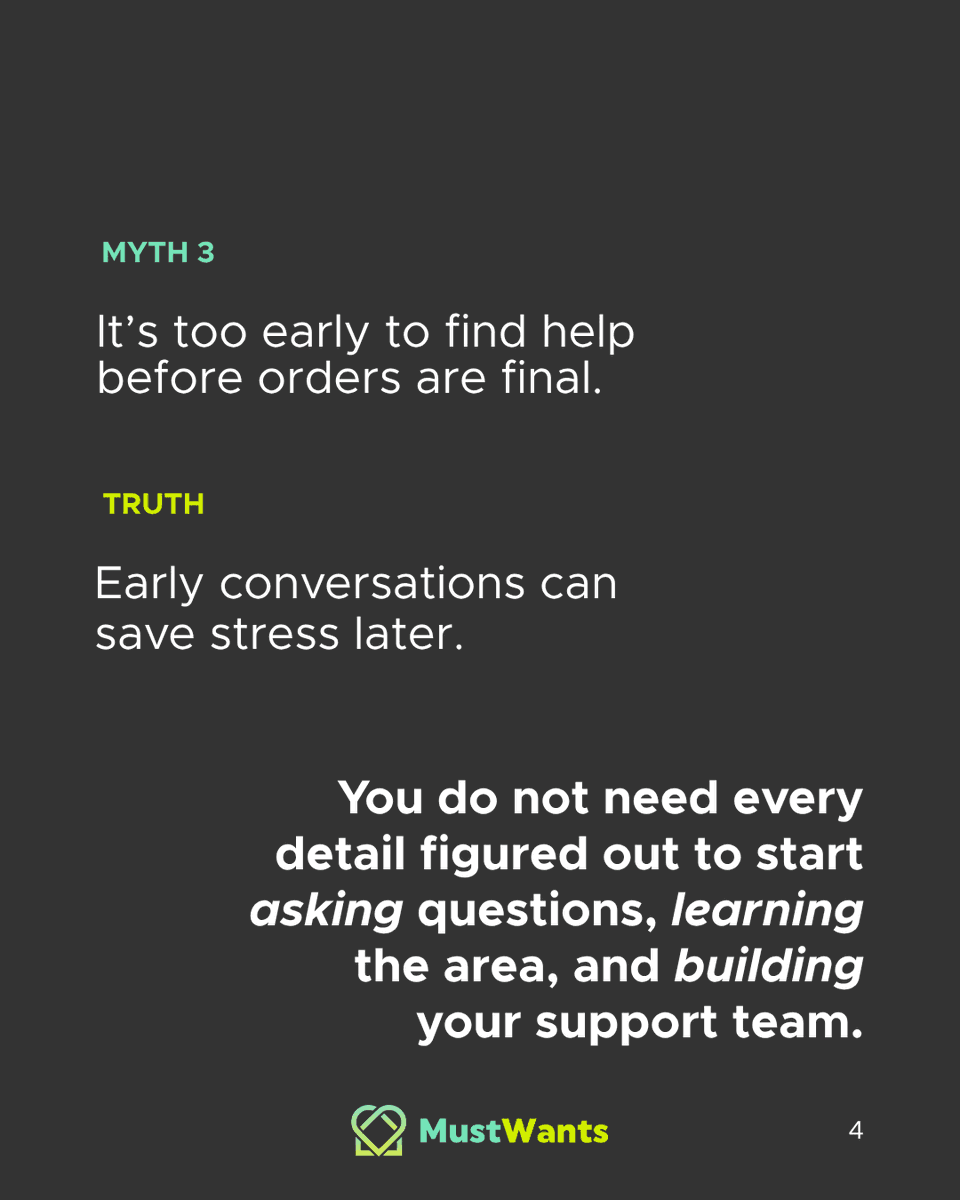 Think PCS moves are solo? Think again. Not all agents get PCS needs, and starting early matters. Connect with vetted agents at MustWants.com 🏡🤝 #MilitaryPCSMyths