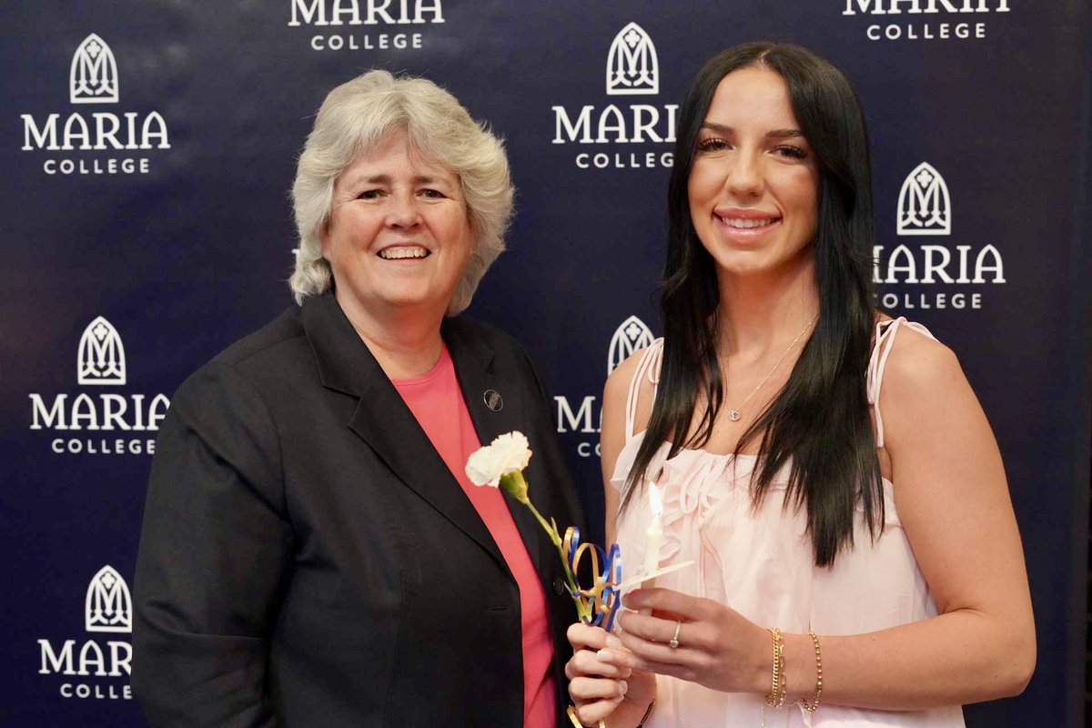 mariacollege's tweet photo. Maria College congratulates its newest Phi Theta Kappa members, inducted April 23 into the Beta Rho Kappa Chapter. This honor reflects academic excellence, leadership, and service. We celebrate their dedication and success. #PhiThetaKappa #PTK #BetaRhoKappa #HonorSociety https://t.co/x5aYi5vSnu