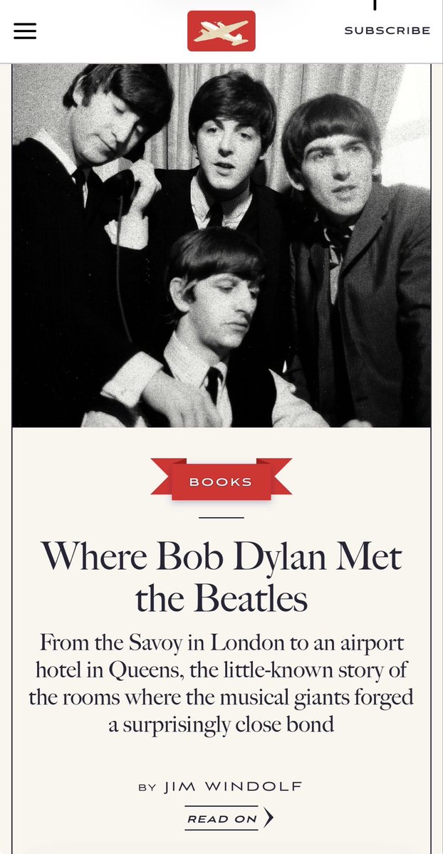 jimwindolf's tweet image. A little history of Bob and the boys in hotel rooms. Adapted from my book. Read it on @AirMailWeekly. #dylan #beatles