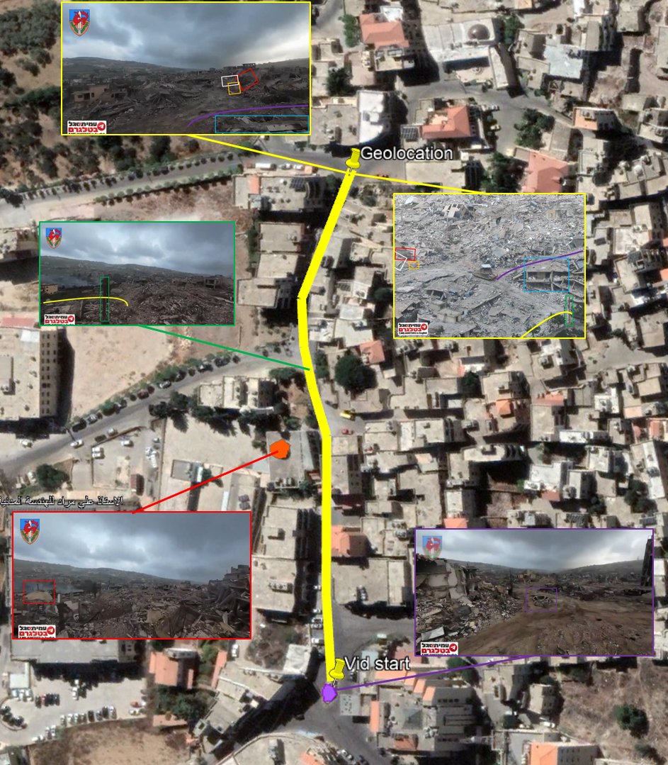 LebMonitor1's tweet photo. Also, for the record, I managed to geolocate some footage from Bint Jbeil and Beit Lif:

Bint Jbeil:
Israeli tank photographed. Location of the picture is visible on another video (0:40), on which, at 0:18, we can see part of a mosque, and at the start of the video we can see the roundabout.
Pic: https://t.co/TbjyxaNZfY
Video: https://t.co/clGpJVmWit
Location: 33.11802, 35.43577

Beit Lif:
Israeli vehicle driving along a road at 33.1337, 35.3359
Video (2:30 - 2:58):
https://t.co/hYHPx2RhFj

@GeoConfirmed