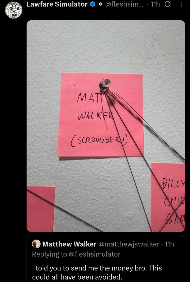 Is_Not_Brian's tweet photo. Legit impressed that you guys made this guy completely insane. Laughing so hard at the thought of him bringing his white board into a police station like he keeps talking about and immediately getting 5150'd. https://t.co/VJkUfhnOdp