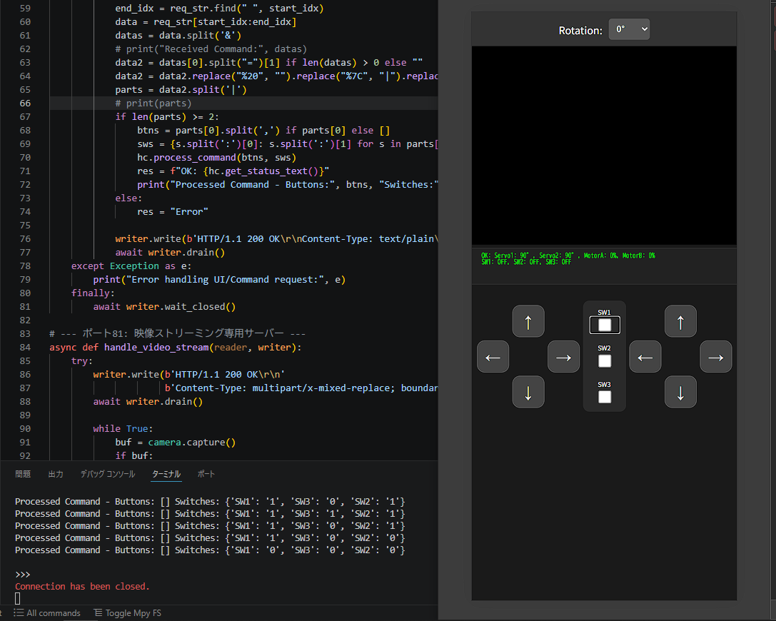 by2aE1WOPoBdfLo's tweet image. 最近全然作業できてなかった
やはりお酒が入るとデバッグができたい
やっとソフトが完成した
検証用基板でのテストは完了
今度は今回作ったコアモジュールでのテストだ
#MicroPython #ESP32 #ラジコン