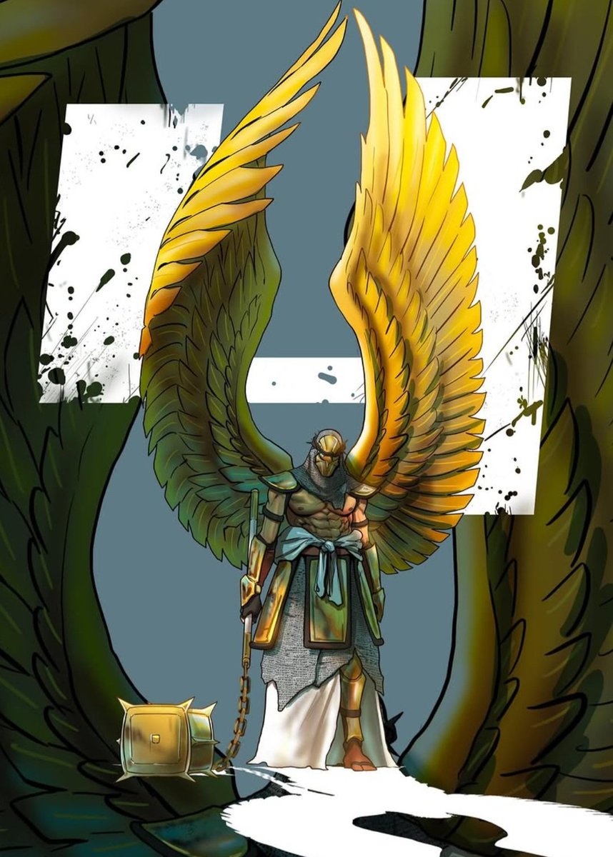nickeem_boyce's tweet image. An angel with a crown of thorns.
#Ordealwebtoon #Season4