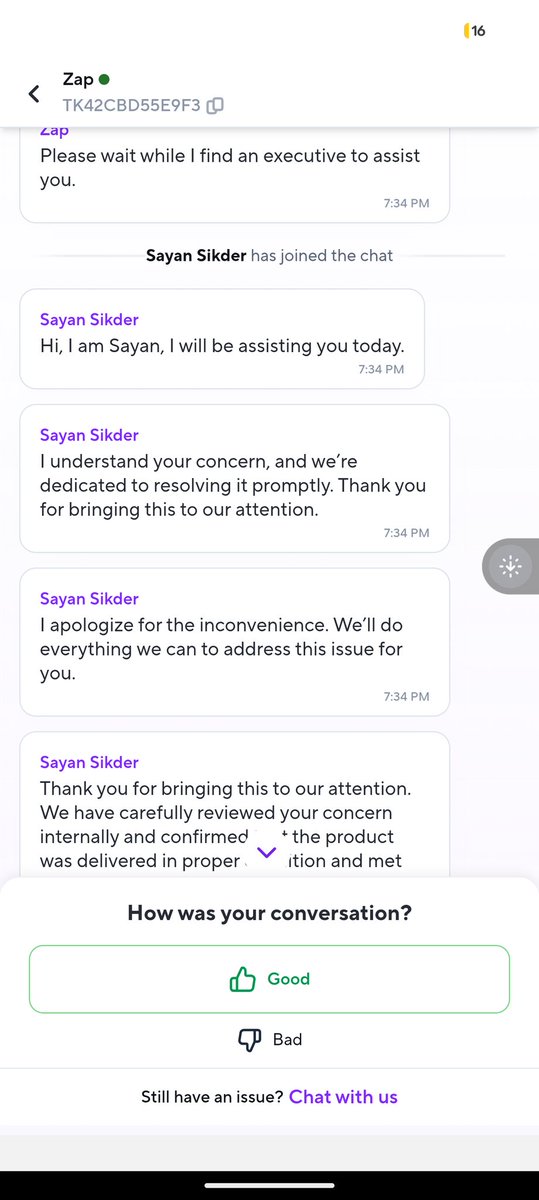 codeswithanmol's tweet photo. Hey @ZeptoNow, I just received my order and the Maggi bowl is completely smashed. I raised a complaint, but your team claims it was "delivered correctly."
​I have video proof of the unboxing showing the damage. Please look into this and resolve the refund.
#Zepto #CustomerService https://t.co/qO76HSKmxp