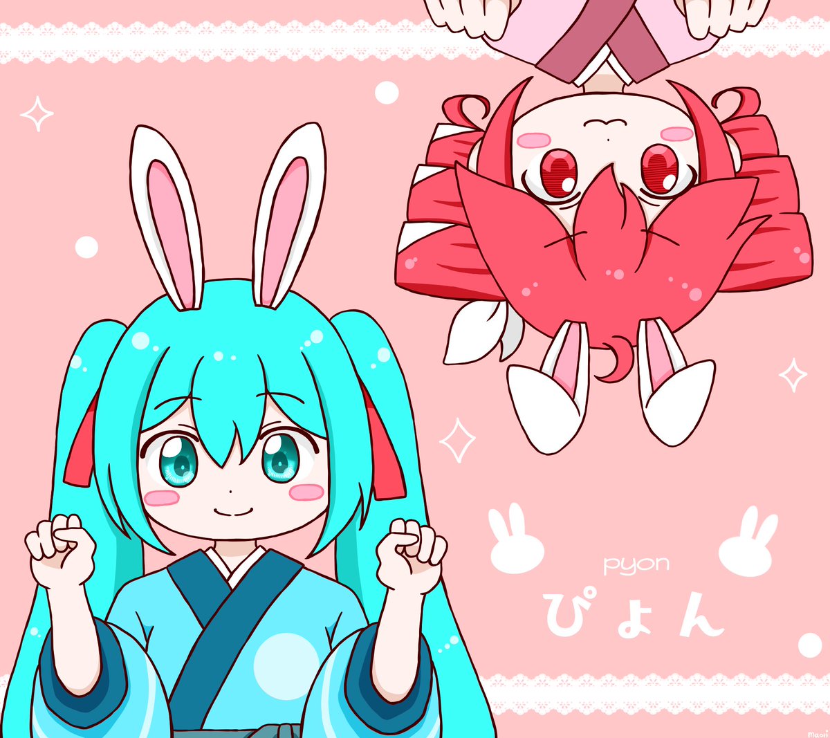 #MI民美術部　#初音ミク　#重音テト