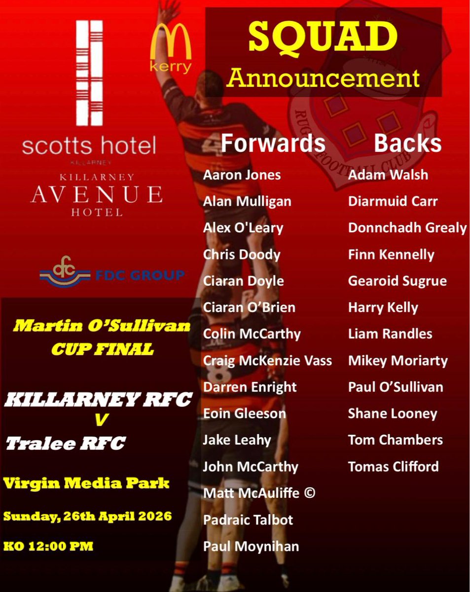 Killarney Rugby Football Club tweet media