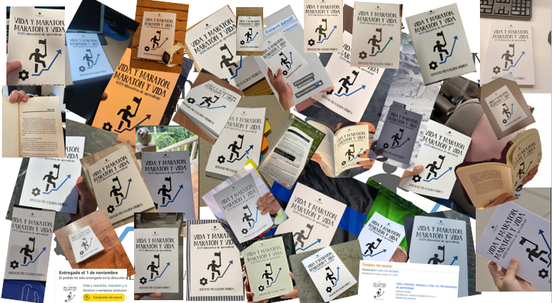 IGNACIOGALDOS9's tweet photo. 3 años después de terminar «Vida y Maratón, Maratón y Vida».

Una aventura que me ha permitido vivencias que me acompañarán siempre.

Conocer personas a las que no hubiera conocido.

3 años y 500 ejemplares después: ¡GRACIAS!

(collage con fotos enviadas con el libro) https://t.co/lylINT5P2T