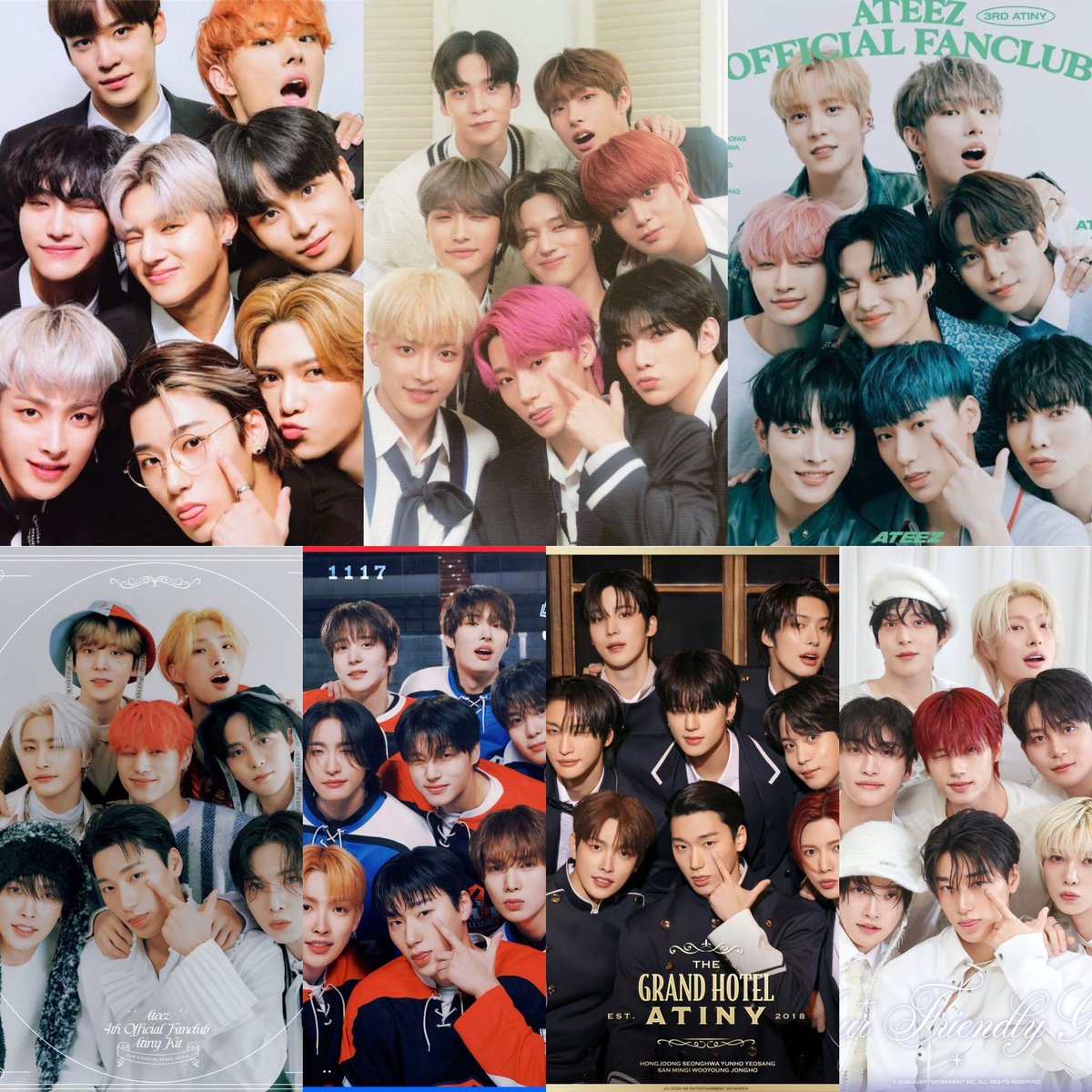atiny membership pictures throughout the years (2020-2026) 🥹💗