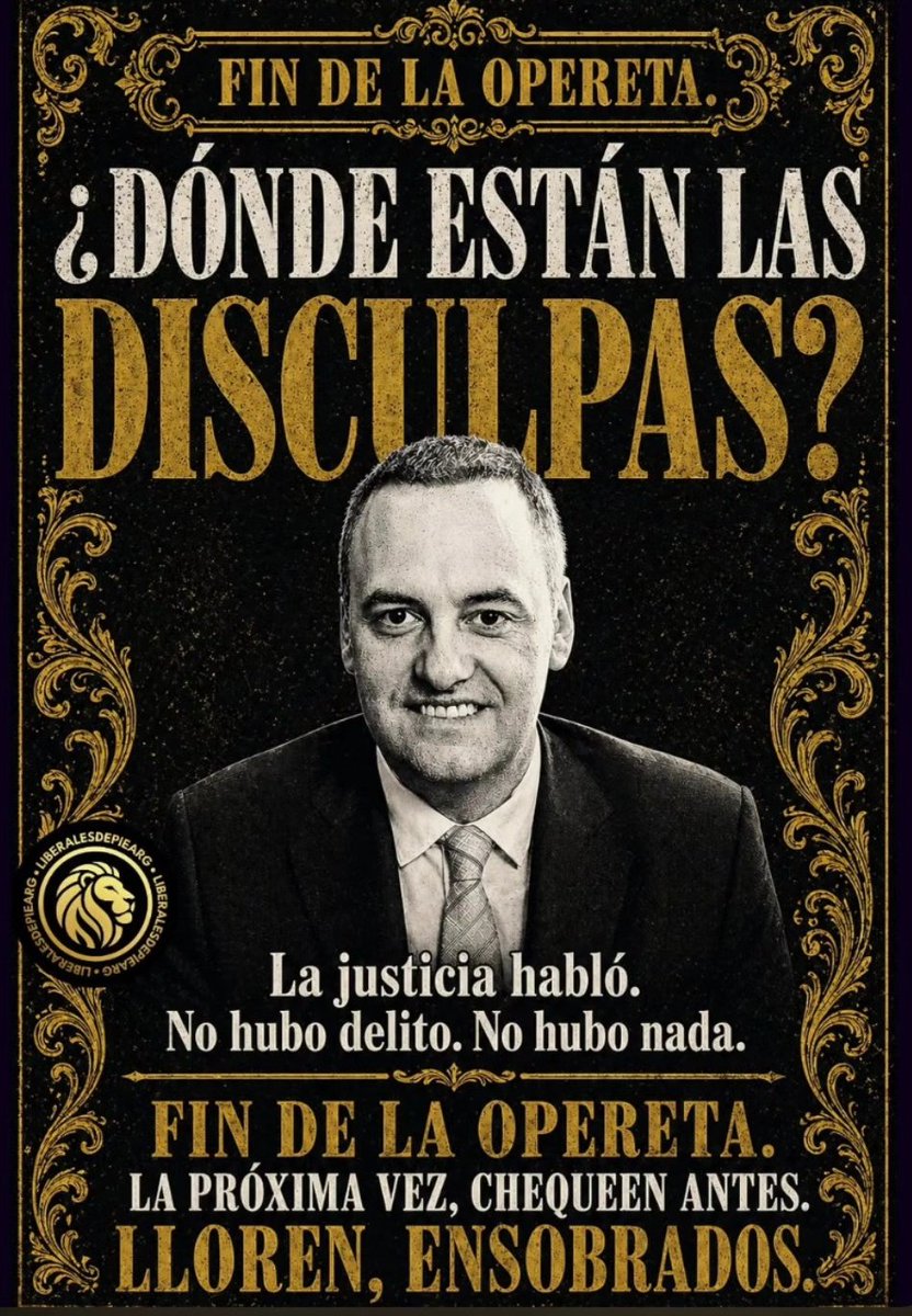 Me gustaría ver a la totalidad de las personas que operaron a <a href="/madorni/">Manuel Adorni</a> y a quienes pedían su renuncia, pidiendo DISCULPAS!