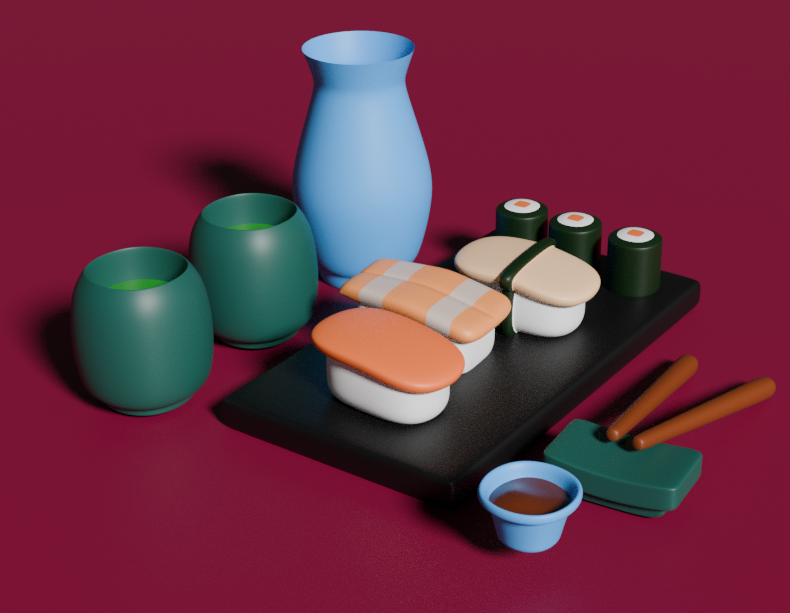 RainbowS7v7n's tweet image. Little sushi in Blender!! It's my favorite food!!
#blender #3d #3dart