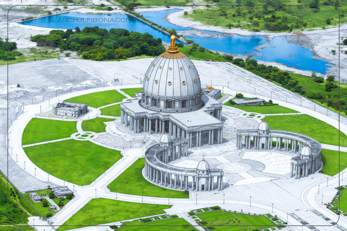 Arch_KAB_JL_GAH's tweet photo. Ouii magnifique édifice, symbole de #Paix 🕊️, bientôt ses 36 ans en septembre après sa Consécration par Le #Pape Jean-Paul 2 en 1990 à #Yamoussoukro !
🍃🍀🇻🇦🇨🇮😇 https://t.co/9KfzKhm5HF