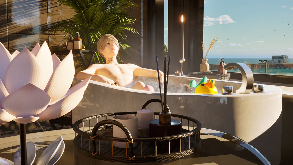 neotetora444's tweet image. #inZOI #インゾイ 
#LunaMystica 
#GreedyNumber 
お風呂入って体のかたまりをほぐしたいね～🐣✨