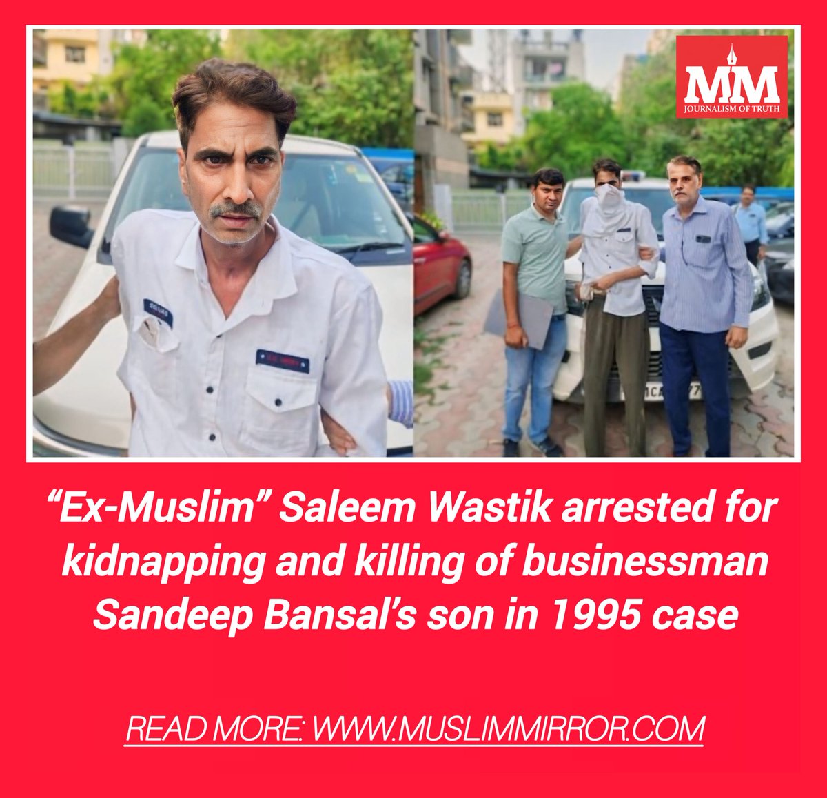 “Ex-Muslim” Saleem Wastik arrested for kidnapping and killing of businessman Sandeep Bansal’s son in 1995 case

Read more: bit.ly/4twkVw2

#ExMuslim, #SaleemWastik, #SandeepBansal