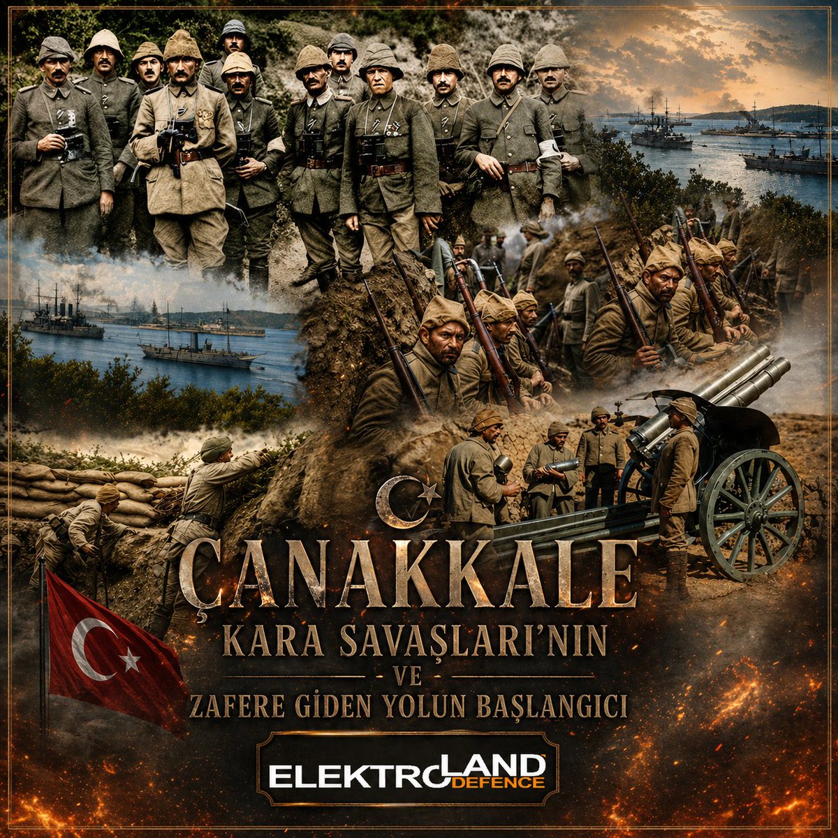 "Ben Size Taarruzu Değil, Ölmeyi Emrediyorum!"
25 Nisan 1915
Çanakkale Kara Savaşlarının ve Çanakkale'de Zafere Giden Yolun Başlangıcı!

#Çanakkale1915