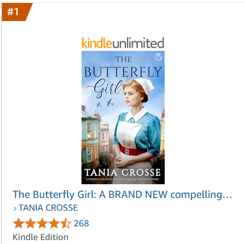 TaniaCrosse's tweet image. THE BUTTERFLY GIRL
Reached No1 in #medical #romance on its 1st day   
Now has 1400+ ratings/reviews nearly all #5star           
Based on my mum's experiences as #WW2 #blitz #nurse          
'Haunting, beautiful, unforgettable'       
bit.ly/3ZQz0bx