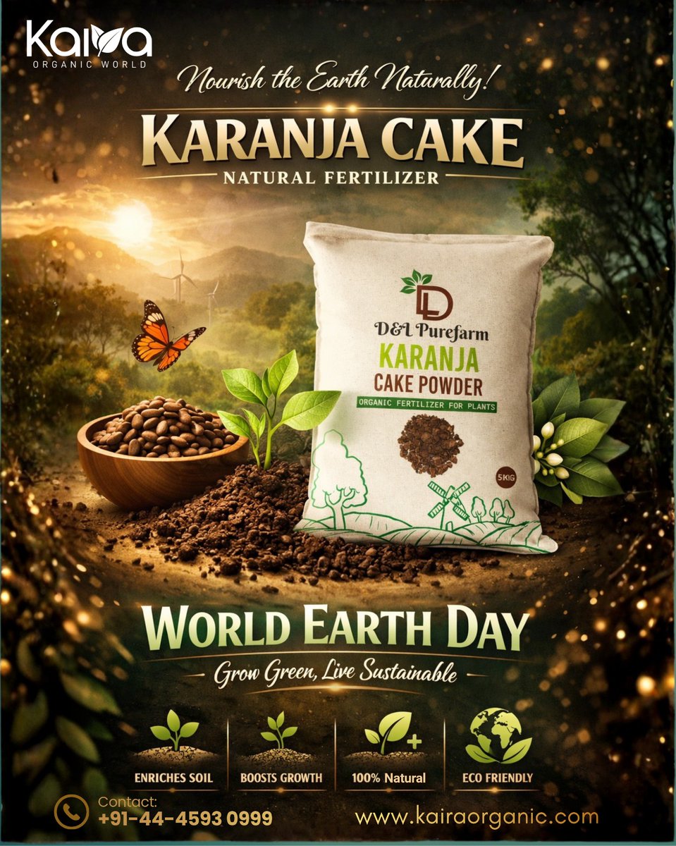 dnlpurefarms's tweet image. Karanja Cake for Organic Farming. 

#saveearth #dnlpurefarms #karanja