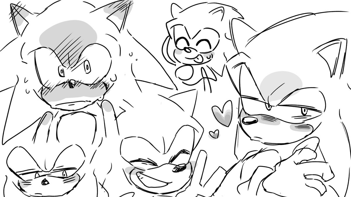 息抜きに大好物の赤面描いた