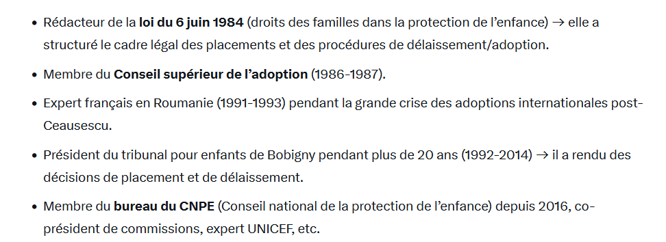 Marionle_roy's tweet image. Ce Mr est au cœur des instances qui pilotent la politique de protection de l’enfance et d’adoption en France.
Il connait très bien le dossier des enfants roumains et la convention la haye 93 !

#DCI
#Unicef
#traficlégalisé
#adoptioninternationale
#roumanie
👇
