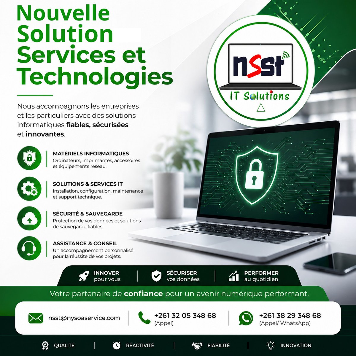 NsstMadagascar's tweet image. 📊 Pourquoi investir dans du matériel informatique de qualité ?

✔️ Moins d’interruptions
✔️ Meilleure collaboration
✔️ Plus de sécurité

👉 Investir dans l’IT = investir dans la performance 💼

#IT #Business #Productivité #Entreprise