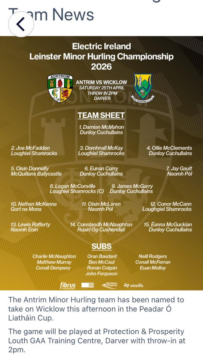 Antrim GAA tweet media