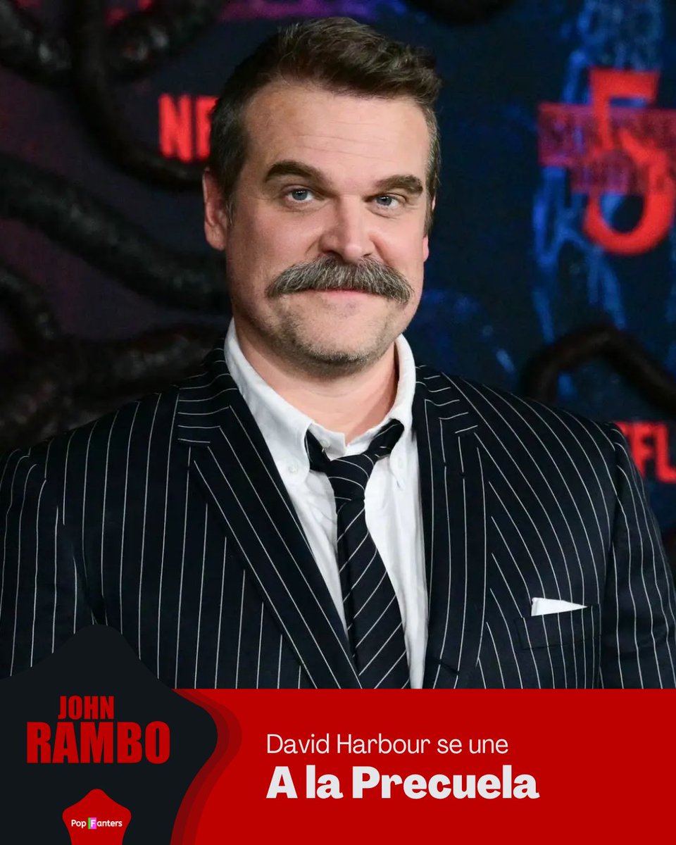 PopFanters's tweet image. El actor de Stranger Things, #DavidHarbour, se une a la 6ta película de #Rambo 👊🏻

#JohnRambo es protagonizada por Noah Centineo ⭐