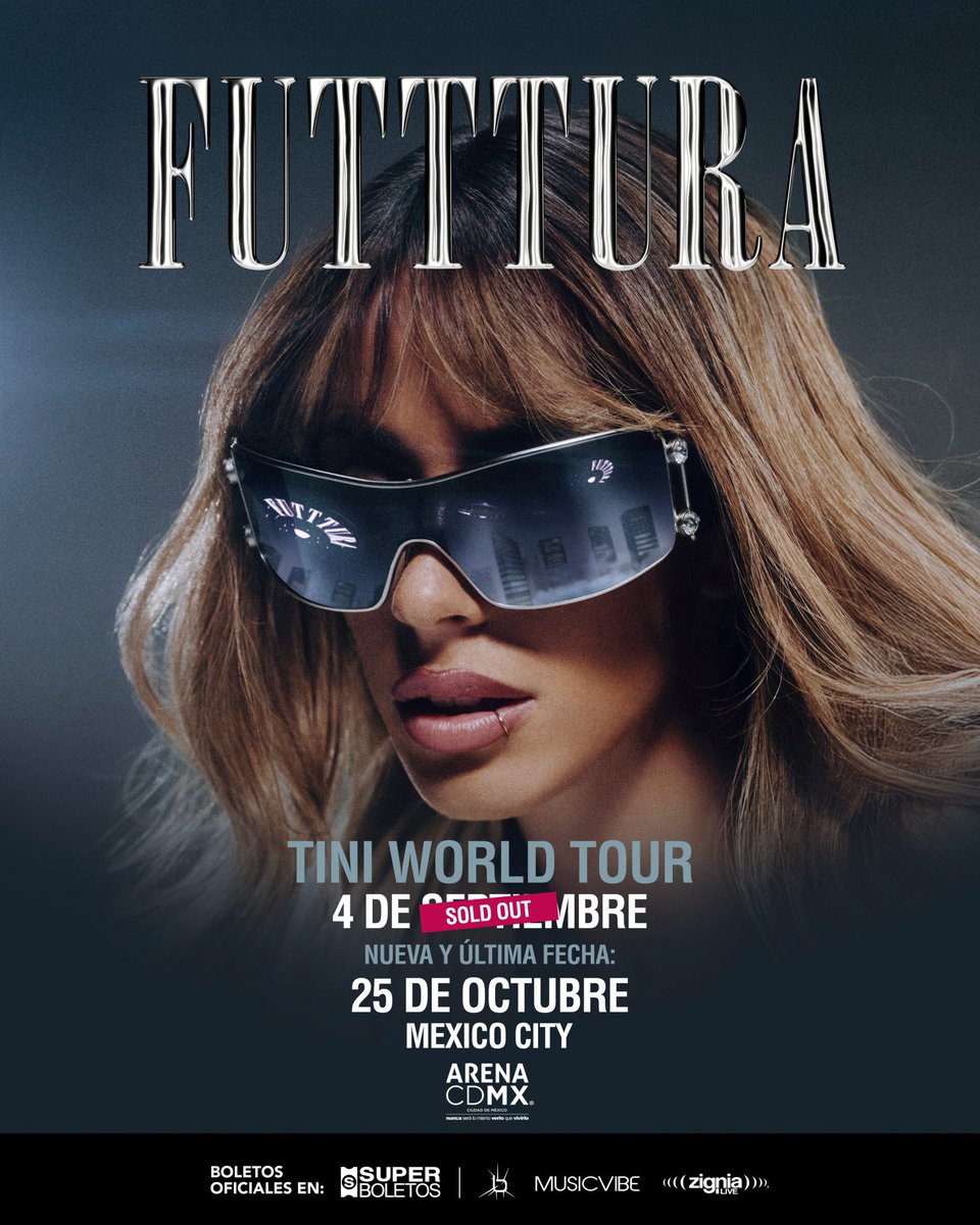 Tini abre nueva fecha en la Arena CDMX tras agotarse la primera. ❗️