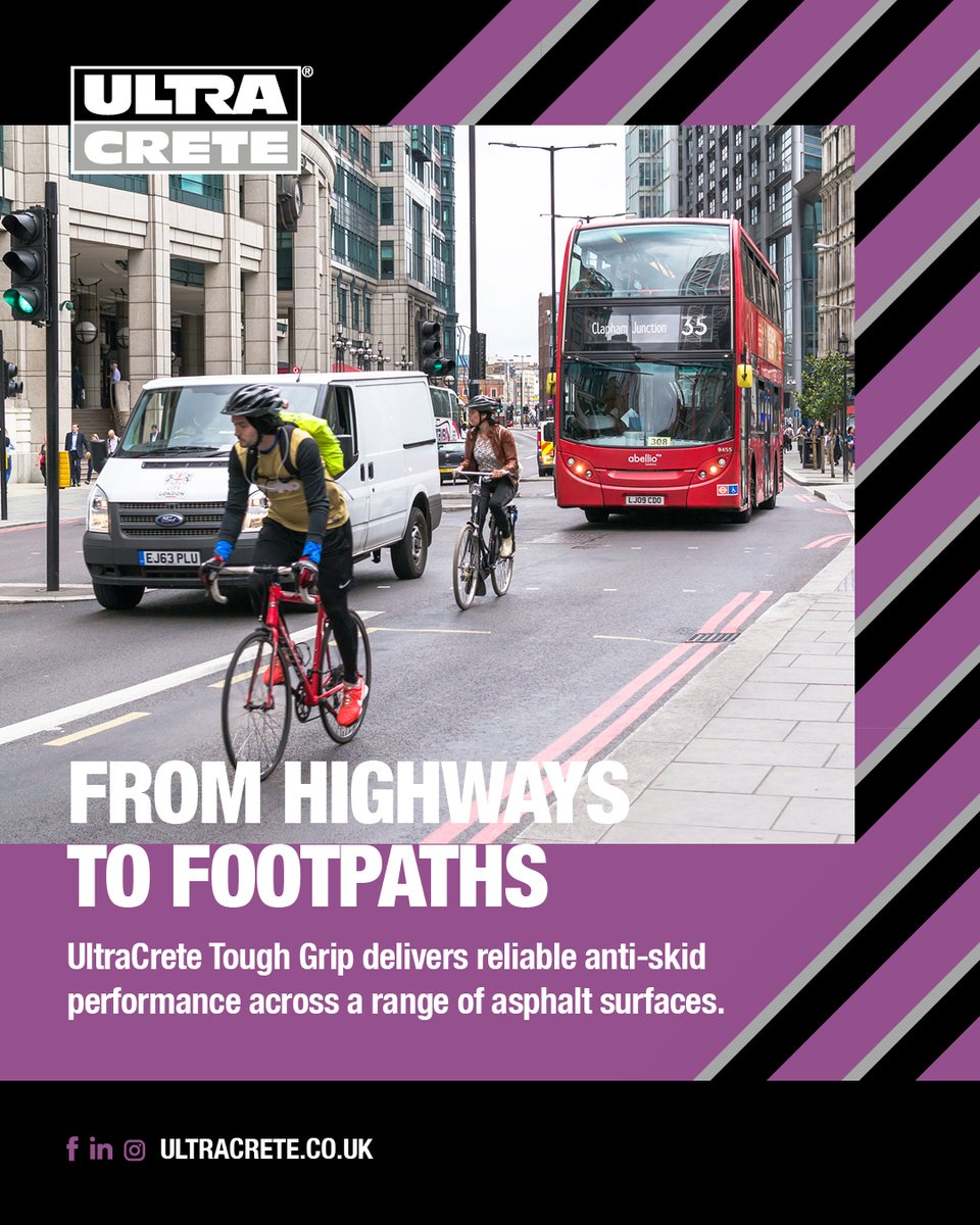 Ultracrete_UK's tweet image. From highways to footpaths, UltraCrete Tough Grip delivers reliable anti-skid performance across a range of asphalt surfaces.

A versatile solution for safer surfaces everywhere.

👉 instarmac.co.uk/products/ultra… 

#RoadWorks #SafetyFirst #BuiltToPerform
