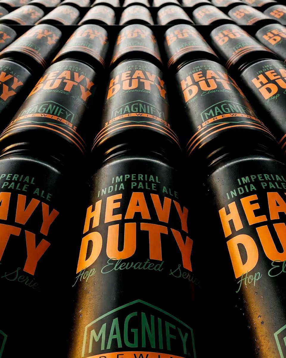 MagnifyBrewing's tweet photo. Swing by this weekend to try Heavy Duty, our hoppiest beer ever. 

We launched a new Hop Elevated Series where we explore new malt profiles for a softer mouthfeel, new hop products, and extreme hopping rates. Heavy Duty delivers on just that. 

No distro. https://t.co/ViGmndVtqM