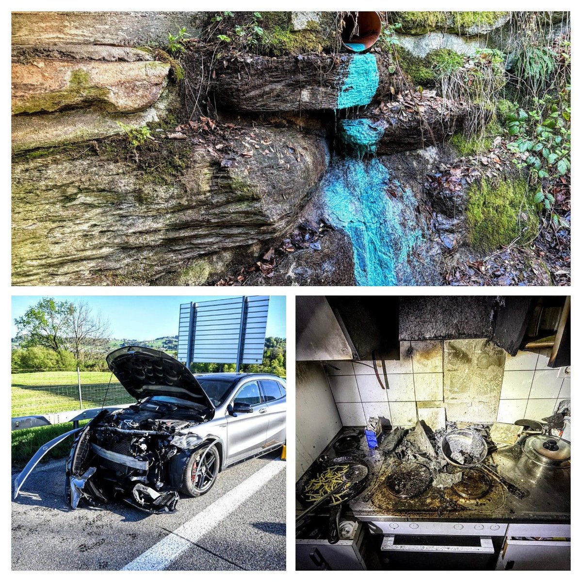 kapoSG's tweet image. 25.04.2026 - Verkehrsbehinderungen infolge #Unfall auf der #Autobahn, #Brand in einer Küche, Kupfersulfat in Gewässer gelangt

Mehr unter: kaposg.link/3P1F9Pm

#kaposg #kantonspolizei #kantonspolizeistgallen #kantonstgallen #notruf