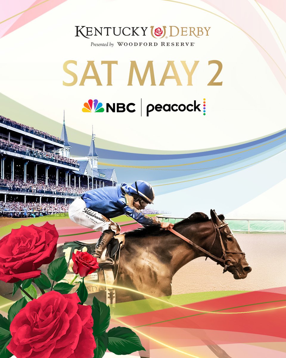 peacock's tweet photo. One week 'til the hats get bigger.

#TheKentuckyDerby is streaming May 2 on Peacock. https://t.co/IXQBK2Snyb