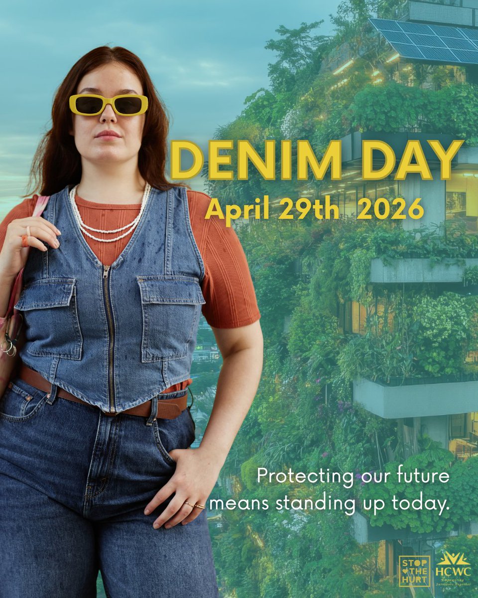 HCWCenter's tweet photo. On Wednesday, April 29th, we wear jeans with a purpose. Denim Day is a stand against victim-blaming and a commitment to believing survivors. Protecting our future means standing up today. Learn more at  https://t.co/U8jvzflRrU

#EndVictimBlaming #DenimDay #EmpowerSurvivors https://t.co/mdh7YZ1ecr