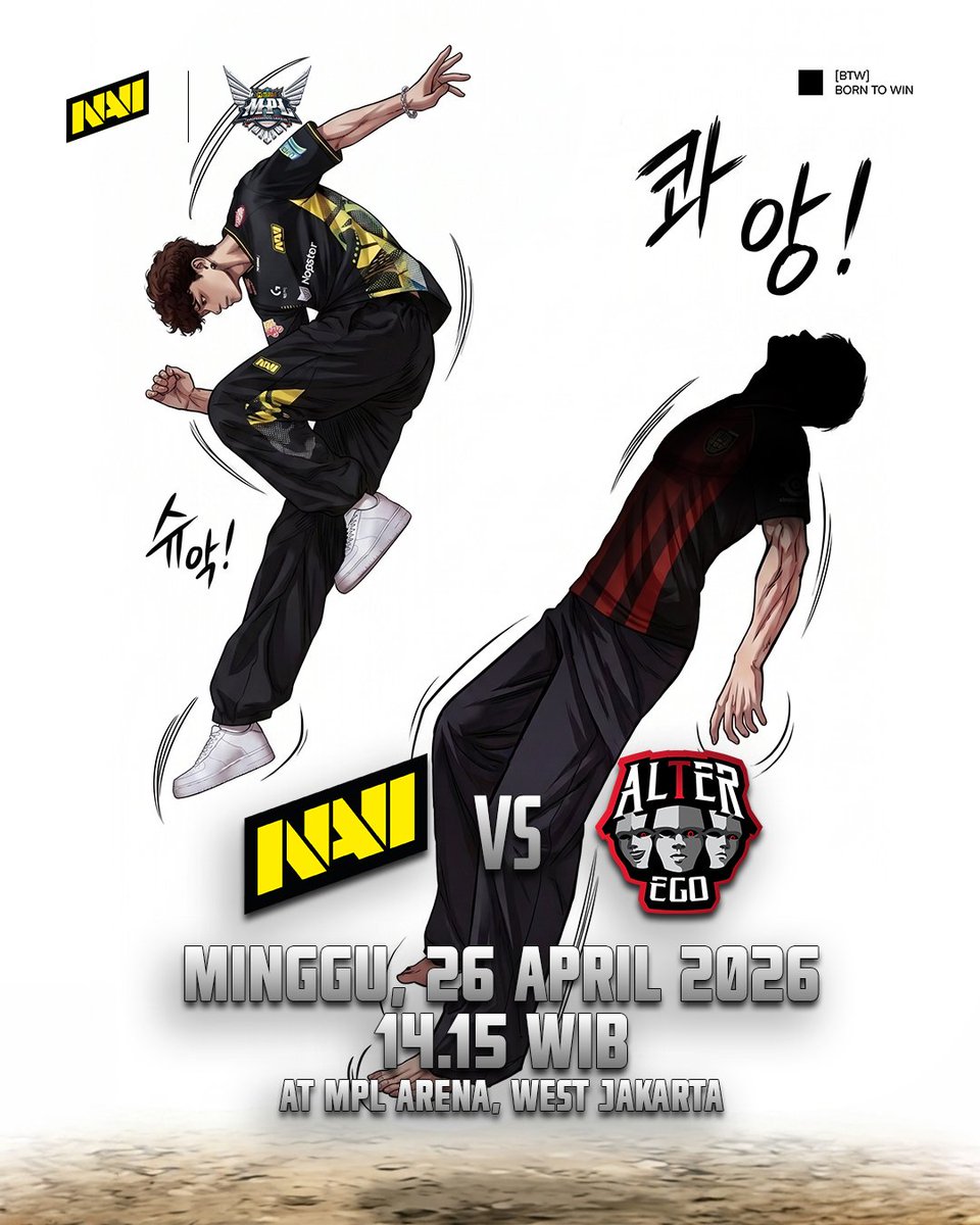 NAVIMLBB_'s tweet image. The mission to keep the win streak alive continues. Tomorrow, NAVI will face El Familia, Alter Ego, in the second leg of MPL Indonesia 🔥

Don’t miss the match tomorrow at 14:15 WIB😁

#BORNTOWIN #NAVINATION