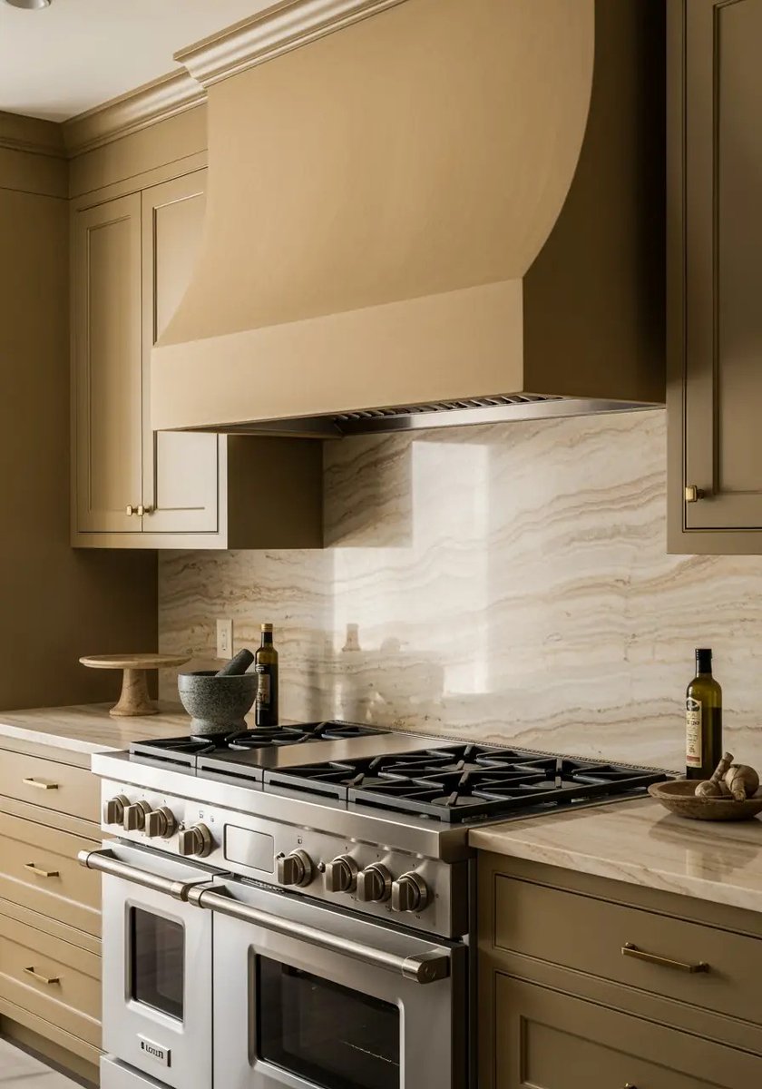 JimHicksHomePro's tweet image. Neutrals for 2026 - Mushroom &amp;amp; Putty Perfect for a monochromatic look when paired with travertine or limestone countertops. Best Kitchen &amp;amp; Bath Remodeler#dogoodwork #kitchendesign #hgtv #kitchen #bathroom #homeimprovement #home #remodeling #remodel