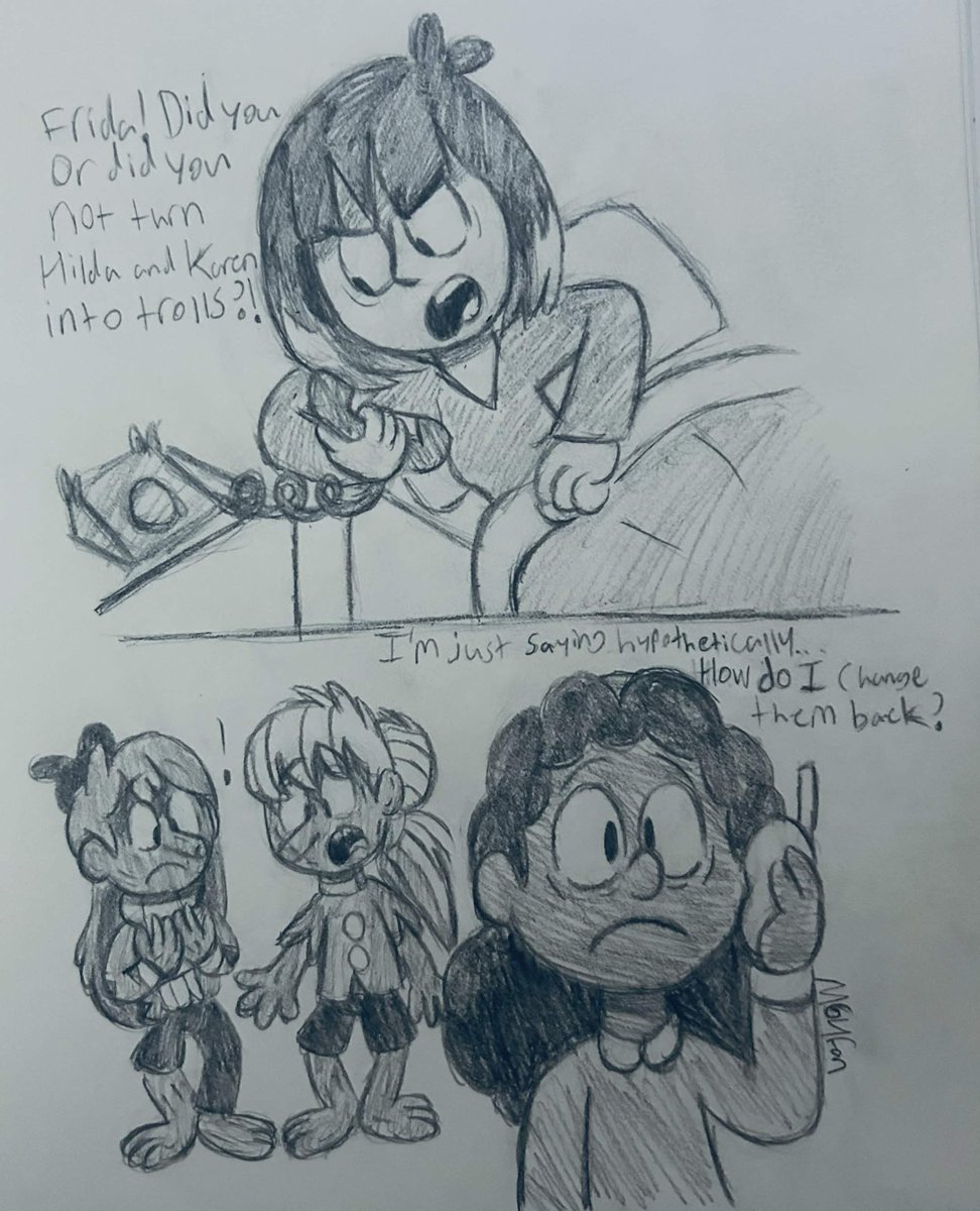 Sketches #Hilda #HildaNetflix #hildafanart #karenfrostythesnowman