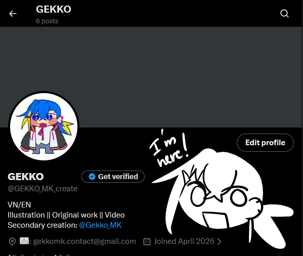 Hello! I have created a new account for original work and editing!
This account will be fan creations only, so if you are interested in original work please check out <a href="/GEKKO_MK_create/">GEKKO</a> !
(P/S this will be the account that i will post my VocaRelay submission as well lol)