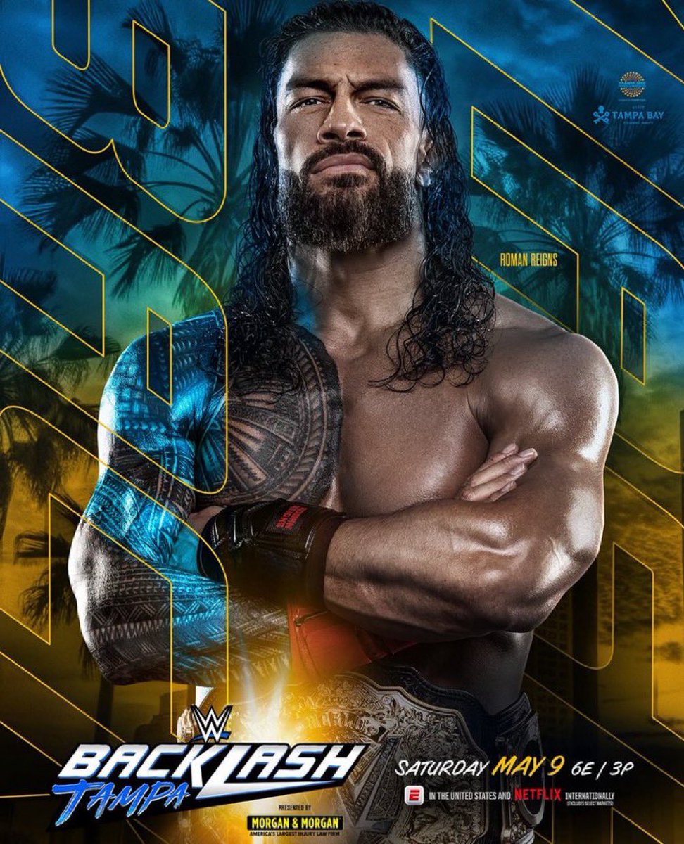 🔥 THE OFFICIAL POSTER FOR BACKLASH 2026 IN TAMPA BAY.