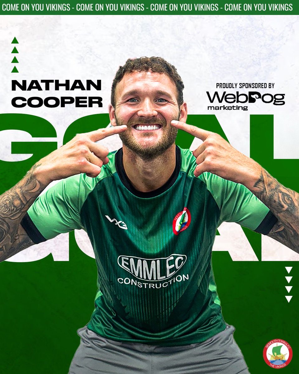 SidmouthTownAFC's tweet image. 49 | GOAAAAAAAAAAAAAL 😍

Zack Williams beats his man and delivers the ball into the box where @nath_cooper96 rises highest to head home!

0-1

#UTV💚#Vikings

@_WesternLeague_ 
@swsportsnews