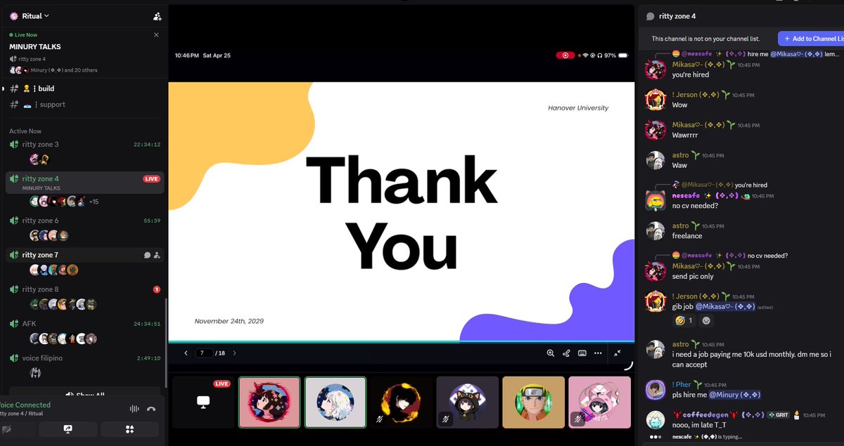 Thank you everyone for joining and actively participating in Minury Talks: Episode 6 - How to Get Hired in Web3 Without Experience. Your energy, engagement, and insights made this session truly valuable.

Big thanks to my partner, <a href="/yumikasaaaa/">Mikasa ⭐</a> , for making this possible, and to