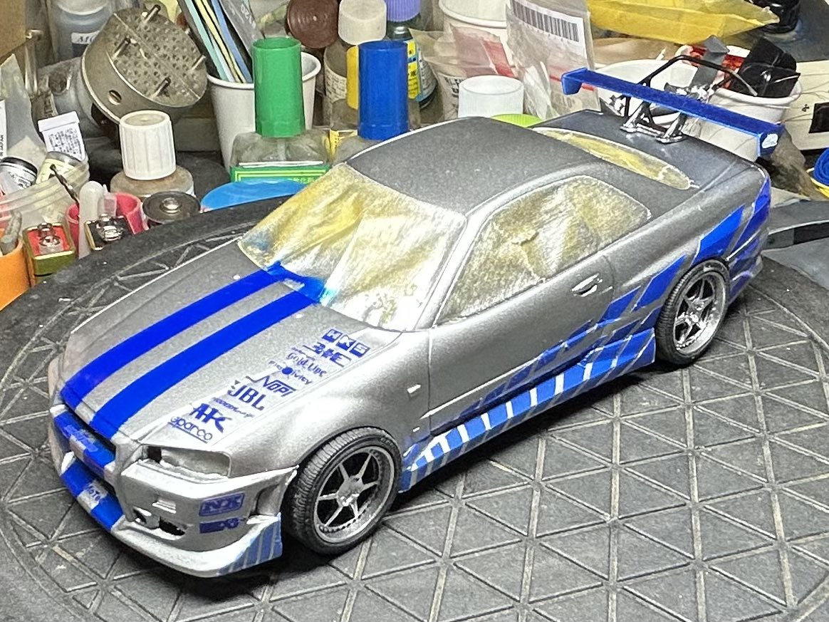 suiseirtamago's tweet photo. 1/24 NISSAN SKYLINE GT-R (R34) 【Fast&Furious】 #USCP
上手くいってるとは言えないけど、現状「良し」としておこう💦 https://t.co/Qosl5T0wSn
