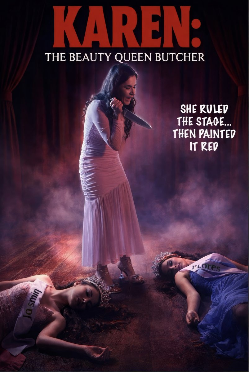 ZSnygg's tweet photo. Our newest film KAREN THE BEAUTY QUEEN BUTCHER will be released on VOD..  Check out the trailer to our horror/comedy https://t.co/nQrHnEmb4x @FANGORIA @MorgueChris @BDisgusting @MovieBloggercom @HorrorDepot1 @HorrorOnSea @DreadCentral @DreadCentral @iHorrorNews @HorrorSociety https://t.co/lKspfMdc5n