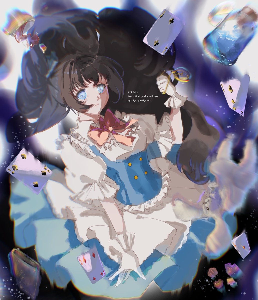 ai_sakurahime's tweet image. Fall in Wonderland 
#speedpaint #artistontwitter #original