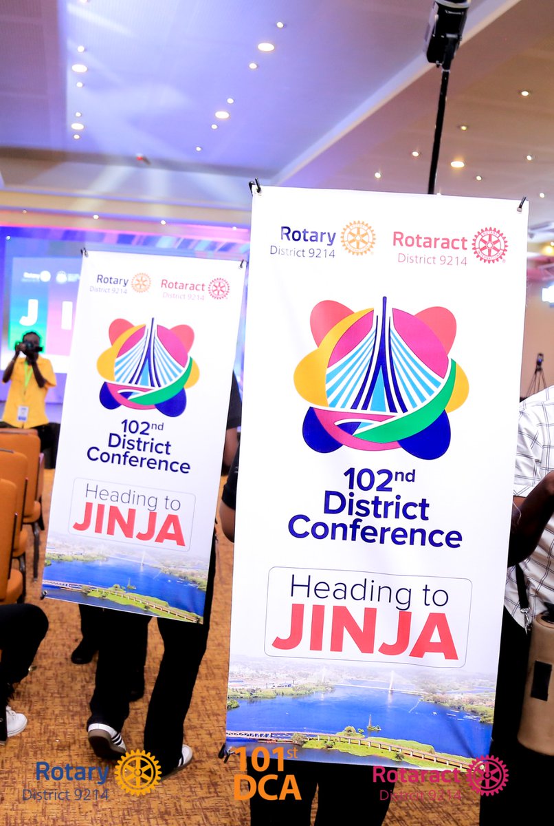 Rotary9214dca's tweet photo. As we continue to celebrate the #101DCA, we are excited to announce that the 102nd DCA has bee launched and will be hosted in Jinja City.

🗓️ April 2027

A steering committee has been unveiled and registration is now open.
https://t.co/WinGnqk8F6

#TogetherOneActAtATime https://t.co/4Gvg0w3PZd