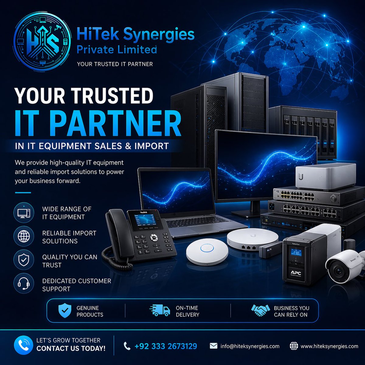 hiteksynergies's tweet image. Power your business with premium IT equipment &amp;amp; reliable import solutions.
HiTek Synergies – your trusted technology partner.

#ITSolutions #TechPartner #BusinessGrowth #hiteksynergies #hiteksynergiespvtltd

📱 +92 333 2673129
wa.me/923332673129